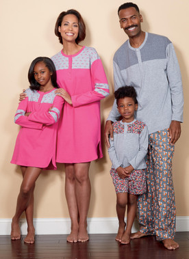 Butterick B6531 (Digital) | Misses'/Men's/Childrens'/Boys'/Girls' Top, Tunic, Shorts and Pants