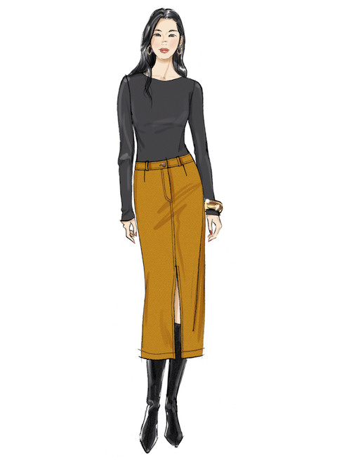 Butterick B7057 | Butterick Sewing Pattern Misses' Pencil Skirt in Two Lengths