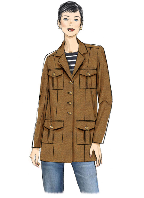 Butterck B7059 | Butterick Sewing Pattern Misses Jacket in Two Lengths