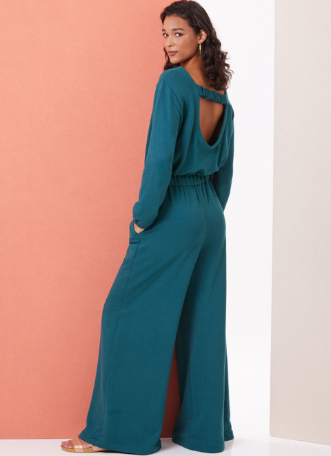 Butterick B7063 | Butterick Sewing Pattern Misses' Knit Jumpsuit with Length and Sleeve Variations