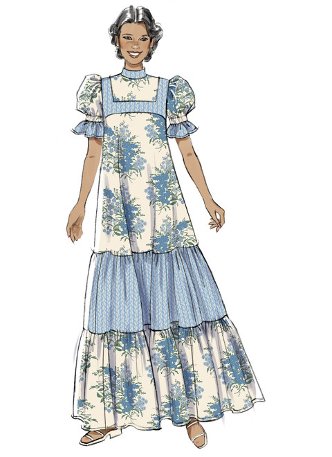 McCall's M8652 | Misses' High Yoke Dress in Two Lengths by Laura Ashley