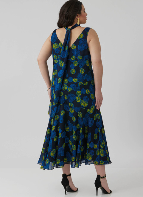 McCall's M8654 | Misses' and Women's Maxi Dress with Scarf
