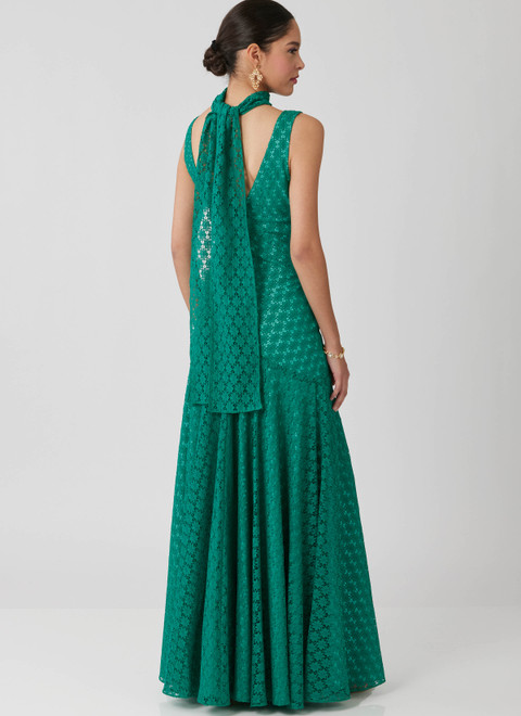 McCall's M8654 | Misses' and Women's Maxi Dress with Scarf