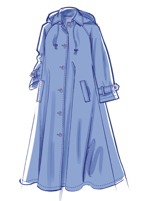 McCall's M8655 | Misses' Trench Coat in Three Lengths with Optional Hood