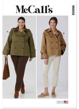 McCall's M8656 | Misses' and Women's Trench Jacket | Front of Envelope