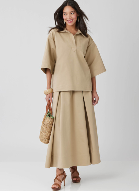 McCall's M8662 | Misses' Top and Skirt