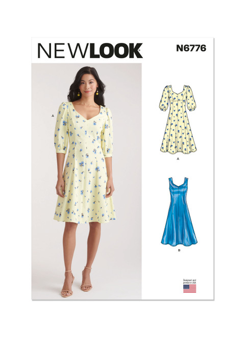 New Look N6776 | Misses' Dress With Sleeve Variations | Front of Envelope