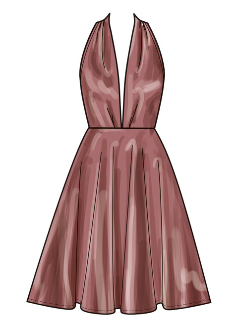 New Look N6797 | New Look Sewing Pattern Misses' Dress in Two Lengths