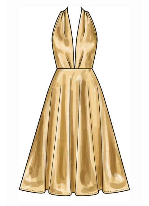 New Look N6797 | New Look Sewing Pattern Misses' Dress in Two Lengths