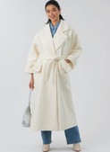 New Look N6810 | New Look Sewing Pattern Misses' Coat with Belt in Two Lengths