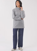 New Look N6814 | New Look Sewing Pattern Misses' Knit Tops and Knit or Woven Pull on Pants