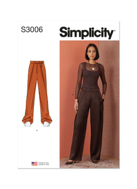Simplicity S3006 | Simplicity Sewing Pattern Misses' Pants | Front of Envelope