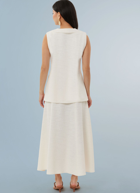 Simplicity S3108 | Simplicity Sewing Pattern Misses' Vest, Skirt and Pants by American Sewing Guild