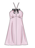 Simplicity S3133 | Simplicity Sewing Pattern Misses' Halter Dress in Two Lengths
