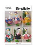 Simplicity S3158 | Simplicity Sewing Pattern Clothes for Porch and Lawn Geese | Front of Envelope