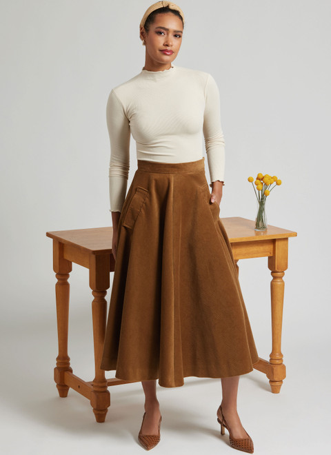 Simplicity S3169 | Simplicity Sewing Pattern Misses' and Women's Full Skirt with Pocket Variations