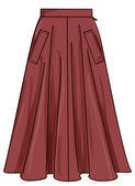 Simplicity S3169 | Simplicity Sewing Pattern Misses' and Women's Full Skirt with Pocket Variations