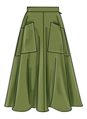 Simplicity S3169 | Simplicity Sewing Pattern Misses' and Women's Full Skirt with Pocket Variations