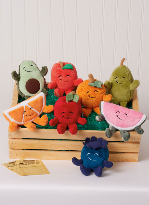 Simplicity S3184 | Simplicity Sewing Pattern Fruit Plushies