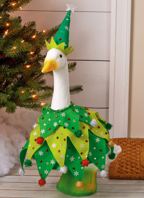 Simplicity S3187 | Simplicity Sewing Pattern Porch Geese Clothes for Christmas Holiday