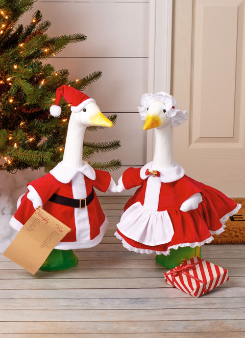 Simplicity S3187 | Simplicity Sewing Pattern Porch Geese Clothes for Christmas Holiday