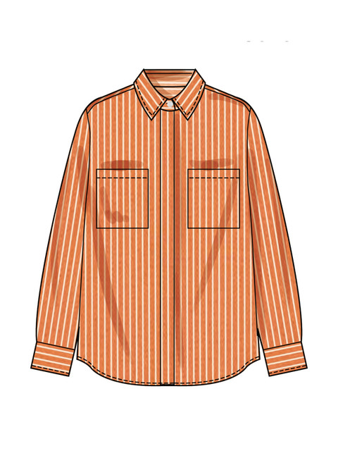 Simplicity S3232 | Simplicity Sewing Pattern Misses' Oversized Shirt