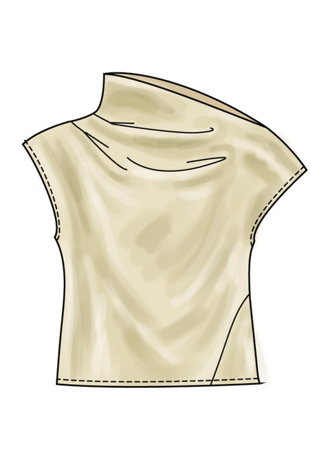 Simplicity S3233 | Simplicity Sewing Pattern Misses' Draped Top in Three Lengths
