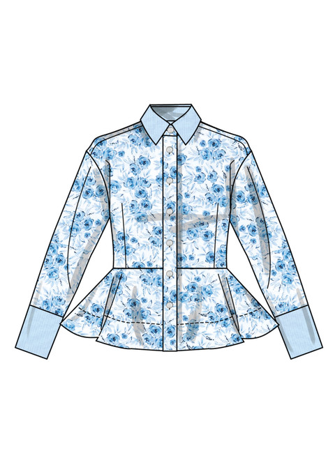 Simplicity S3234 | Simplicity Sewing Pattern Misses' Peplum Shirt