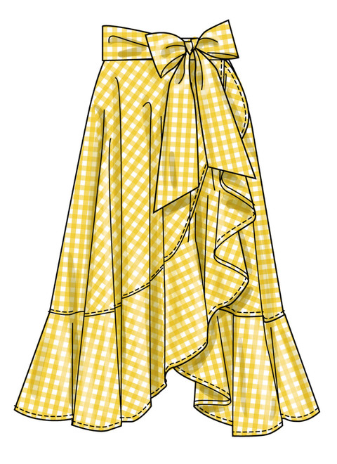 Simplicity S3235 | Simplicity Sewing Pattern Misses' Wrap Midi Skirt