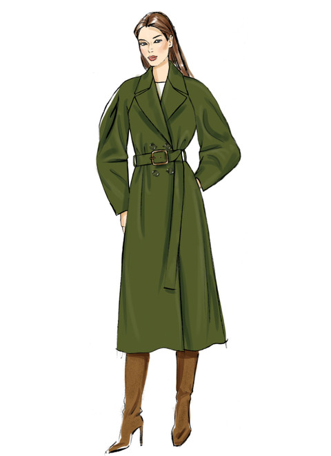 Vogue Patterns V2137 | Misses' Trench Coat and Belt