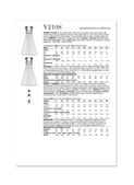 Vogue Patterns V2108 | Vogue Patterns Misses' Gown by Badgley Mischka | Back of Envelope